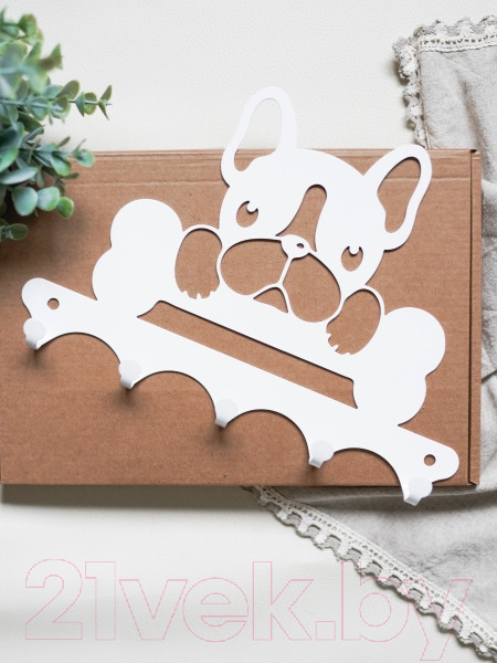 Изображение товара Ключница настенная KN Собака (белый)