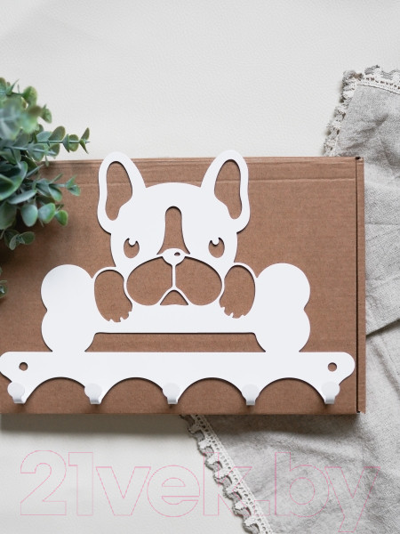 Изображение товара Ключница настенная KN Собака (белый)