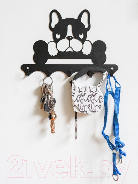 Изображение товара Ключница настенная KN Собака (черный)