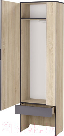 Изображение товара Секция в прихожую Аквилон Эльза №2 с зеркалом (дуб сонома)