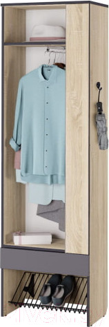 Изображение товара Секция в прихожую Аквилон Эльза №2.1 (дуб сонома)