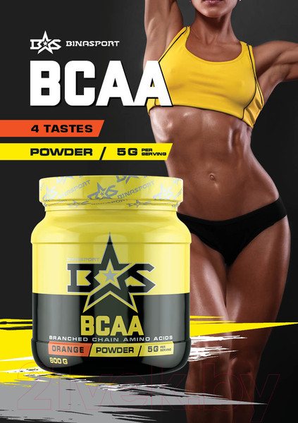 Изображение товара Аминокислоты BCAA Binasport Порошок (200г, натуральный вкус)