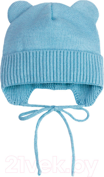 Изображение товара Шапочка для малышей Amarobaby Pure Love Bear / AB-OD21-PLB16/19-42 (голубой, р-р 42-44)