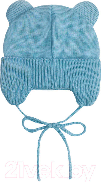 Изображение товара Шапочка для малышей Amarobaby Pure Love Bear / AB-OD21-PLB16/19-44 (голубой, р-р 44-46)