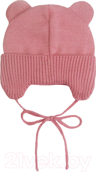 Изображение товара Шапочка для малышей Amarobaby Pure Love Bear / AB-OD21-PLB16/06-42 (розовый, р-р 42-44)