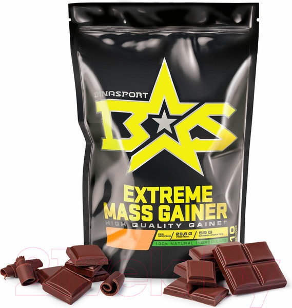 Изображение товара Гейнер Binasport Экстрим Масс (1000г, шоколад)