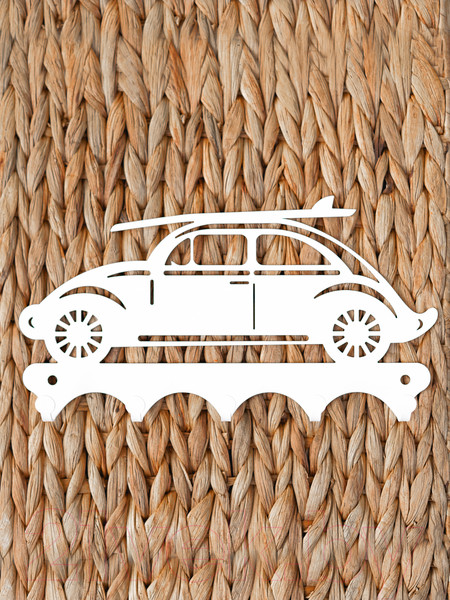 Изображение товара Ключница настенная KN Машина Beetle (белый)