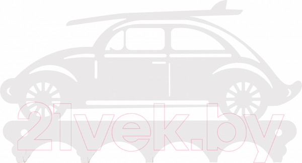 Изображение товара Ключница настенная KN Машина Beetle (белый)
