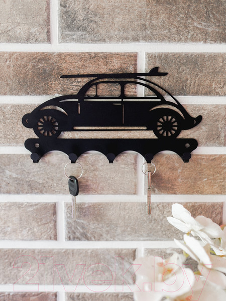 Изображение товара Ключница настенная KN Машина Beetle (черный)