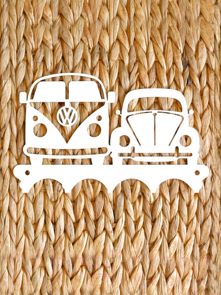 Изображение товара Ключница настенная KN Ретро машины (белый)