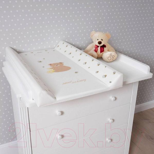Изображение товара Доска пеленальная Nuovita Parallelo Honey Bear (49x80 белый)