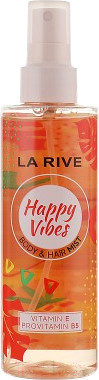 Изображение товара Спрей для тела La Rive Body & Hair Mist Happy Vibes Woman Парфюмированный (200мл)