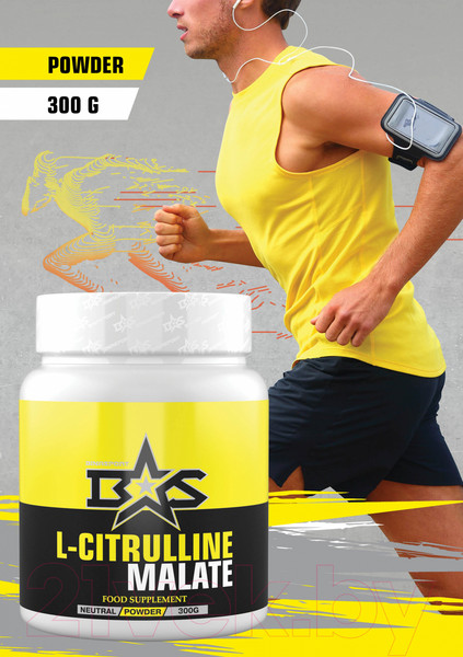 Изображение товара L-цитруллин Binasport Натуральный (порошок, 300г)