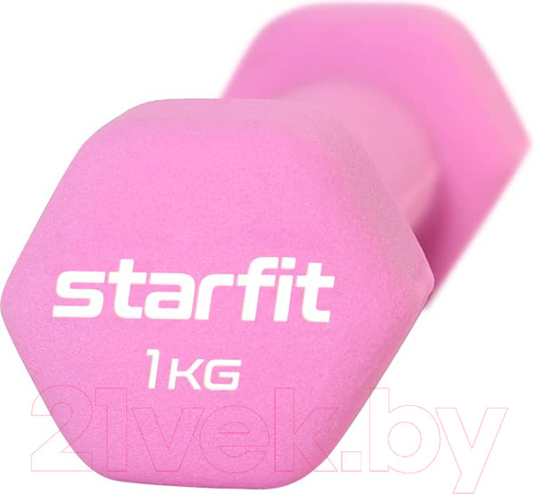 Изображение товара Гантель Starfit DB-201 (1кг, розовый пастель)