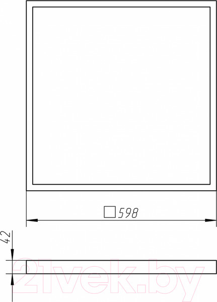 Изображение товара Рамка для светодиодной панели ЭРА SPL-FR-595x595 / Б0039415