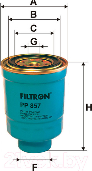 Изображение товара Топливный фильтр Filtron PP857