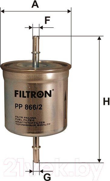 Изображение товара Топливный фильтр Filtron PP866/2
