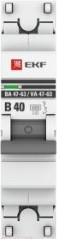 Изображение товара Выключатель автоматический EKF ВА 47-63 1P 40А (С) 4.5kA PROxima