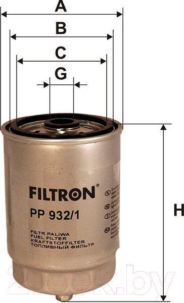 Изображение товара Топливный фильтр Filtron PP932/1