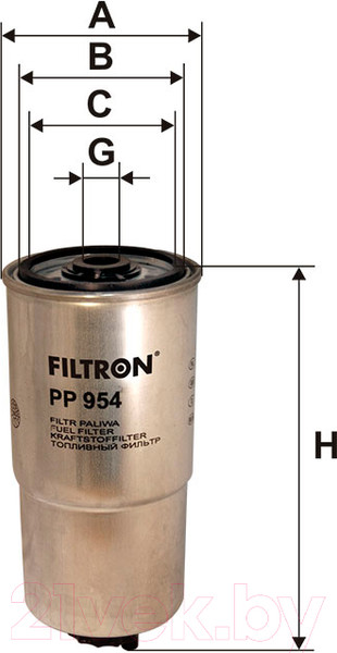 Изображение товара Топливный фильтр Filtron PP954