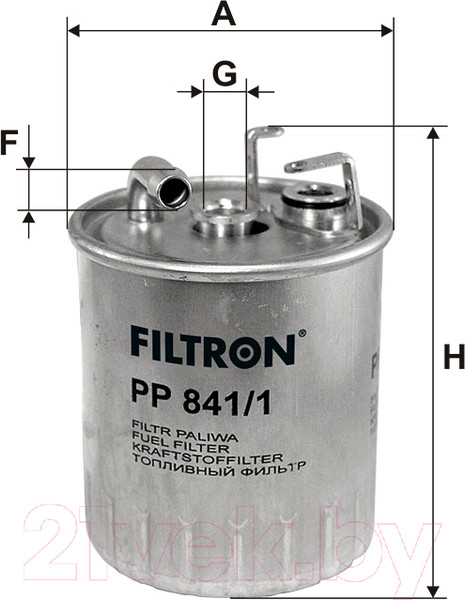 Изображение товара Топливный фильтр Filtron PP841/1