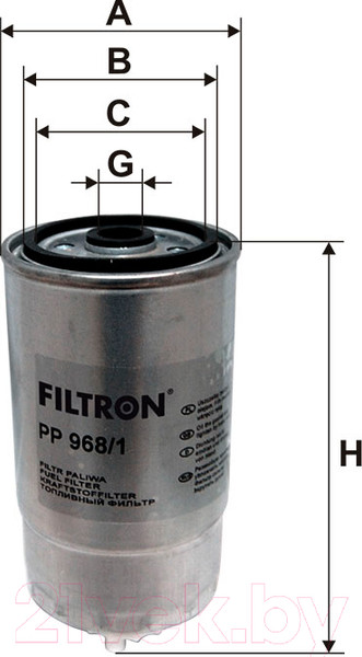Изображение товара Топливный фильтр Filtron PP968/1