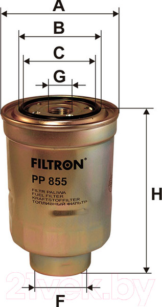 Изображение товара Топливный фильтр Filtron PP855