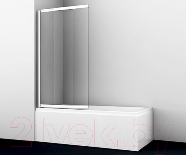 Изображение товара Стеклянная шторка для ванны Wasserkraft Main 41S02-80 (140x80)