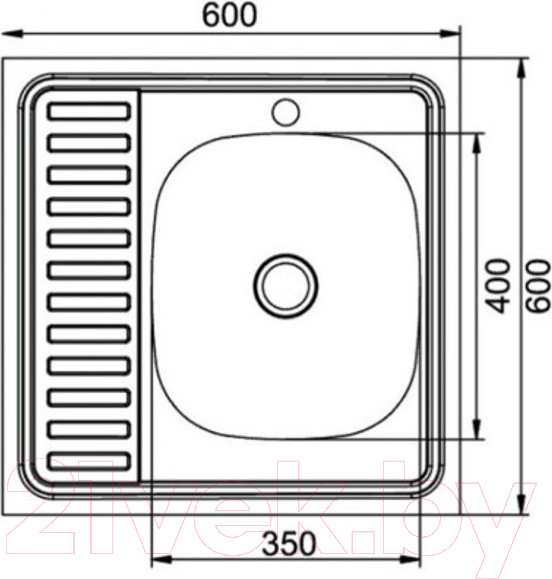 Изображение товара Мойка кухонная Mixline Эконом R 310356