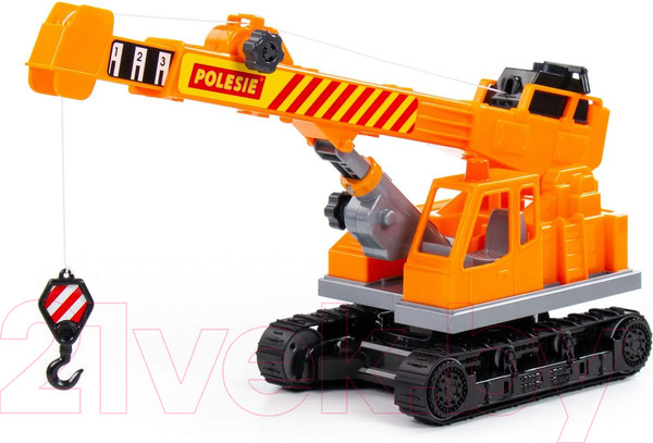 Изображение товара Кран игрушечный Полесье Монолит Гусеничный / 89649