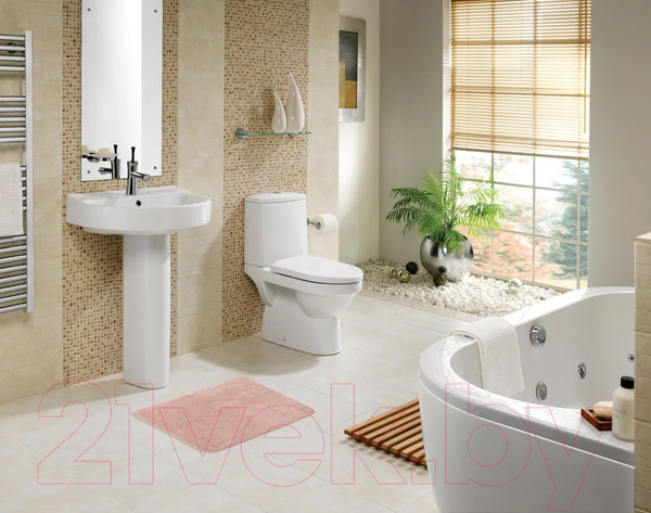 Изображение товара Коврик для ванной Рыжий кот Pastel / 102500 (розовый)