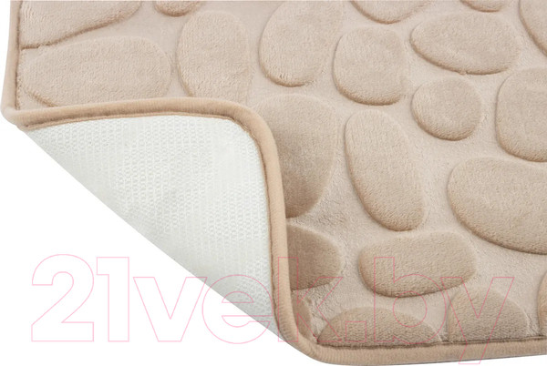 Изображение товара Коврик для ванной Рыжий кот Stone / 102514 (бежевый)