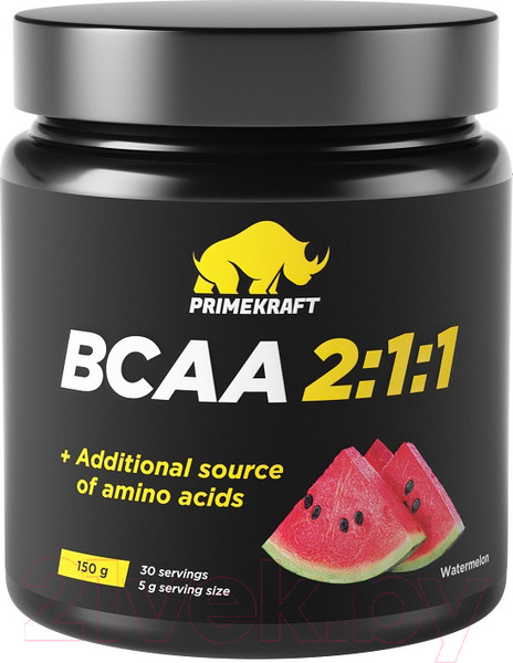 Изображение товара Аминокислоты BCAA Prime Kraft 2:1:1 (150г, арбуз)