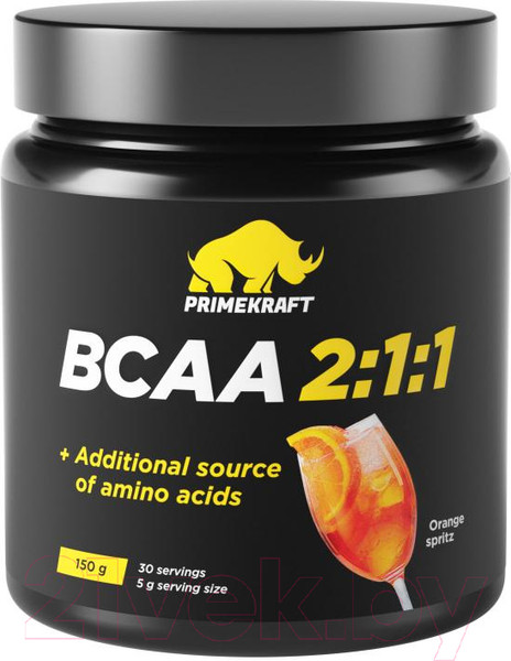 Изображение товара Аминокислоты BCAA Prime Kraft 2:1:1 (150г, апельсиновый спритц)