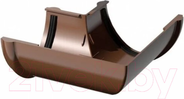 Изображение товара Угол желоба Технониколь ПВХ 135 градусов / 374741 (коричневый)