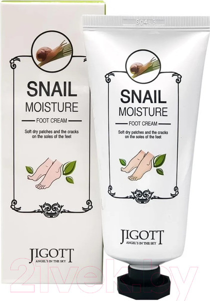 Изображение товара Крем для ног Jigott Муцин улитки Snail Moisture Foot Cream (100мл)