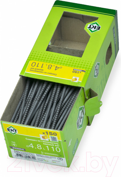 Изображение товара Саморез ЕКТ 4.8х110 крупный шаг / BW000045 (150шт, фосфатированный)