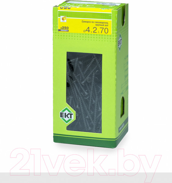 Изображение товара Саморез ЕКТ Для гипсокартона 4.2x70 крупный шаг / BW000041 (250шт, фосфатированный)