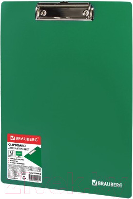 Изображение товара Планшет с зажимом Brauberg Contract / 228682 (зеленый)