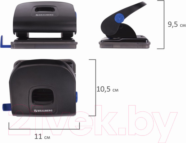 Изображение товара Дырокол Brauberg Extra / 229092 (черный)