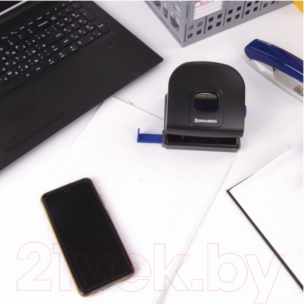 Изображение товара Дырокол Brauberg Extra / 229092 (черный)