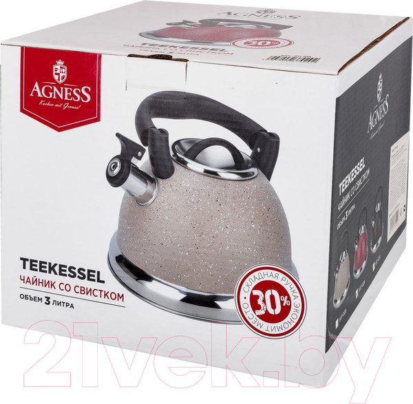 Изображение товара Чайник со свистком Agness 937-028