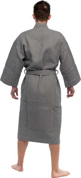 Изображение товара Халат Lilia Мужской вафельный 21С-018В (р-р 52-54/182, серый)