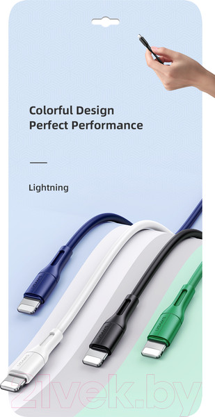 Изображение товара Кабель Usams U68 Lightning / US-SJ500 (1м, белый)