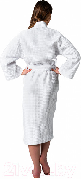 Изображение товара Халат Lilia Женский вафельный 21С-019В (р-р 56-58/170, белый)