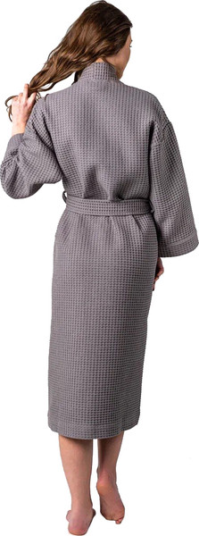 Изображение товара Халат Lilia Женский вафельный 21С-019В (р-р 40-42/170, серый)