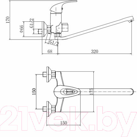Изображение товара Смеситель Fashun A2203