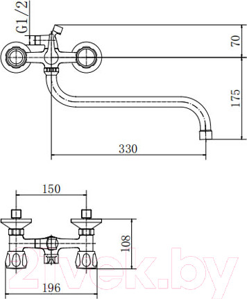 Изображение товара Смеситель Fashun A2209-2