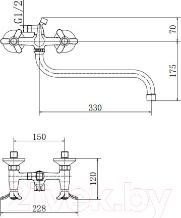 Изображение товара Смеситель Fashun A2212-2