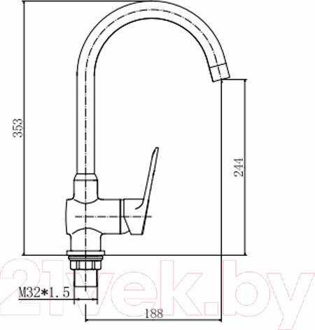 Изображение товара Смеситель Fashun A4007